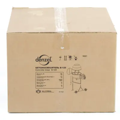 Бетономешалка 130л 550Вт / DENZEL