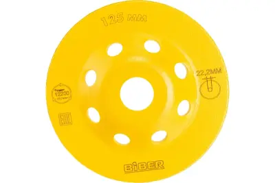 Чашка алмазная турбо (125х22.2 мм) для УШМ BIBER 70712