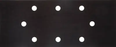 Лист шлиф. универсал. URAGAN "Оптимален для твердых пород дерева" 8 отверстий по линии, для ПШМ, P32