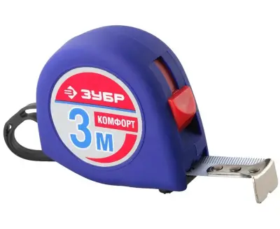 Рулетка ЗУБР Комфорт 3м х 16мм 34016-3