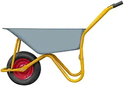 Тачка строительная, 75 л, грузоподъемность 170 кг FIT 77556