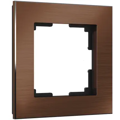 Рамка на 1 пост Werkel коричневый алюминий  WL11-Frame-01