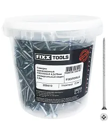 Саморез оцинкованный FIXXTOOLS 4,2х76мм универсальный ведро 185шт
