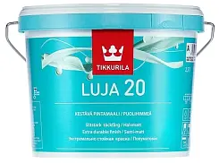 Краска для стен и потолков TIKKURILA LUJA 20 база A 2,7л полуматовая 80460010130