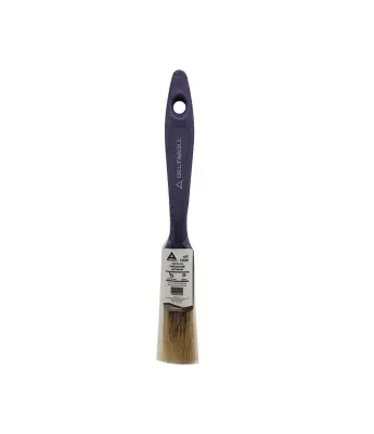 DeltaRoll Кисть со смешанной светлой щетиной, фиолетовая ручка, 20х13,5 мм