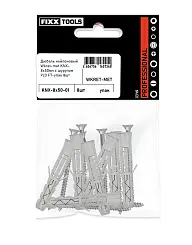 Дюбель нейлоновый Wkret-met KNX-8х50мм с шурупом Pz3 FT-упак 8шт
