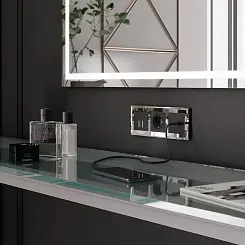 Рамка на 3 поста Diamant зеркальный WERKEL W0031220