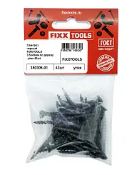 Саморез по дереву FIXXTOOLS 3,5х41мм черный упак 43шт