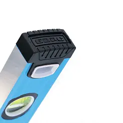 Уровень алюминиевый Барс 2000 мм профиль 1 6 мм фрезерованный ударопрочные заглушки 3 глазка 34434