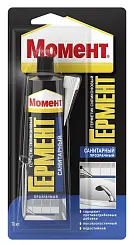 Герметик Момент Гермент прозрачный санитарный 70мл