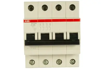 Автоматический выключатель ABB SH204L C-25A 4P 2CDS244001R0254