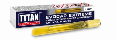 Химический анкер TYTAN ампула EVOCAP EXTREME M10/90 забивной 10 штук