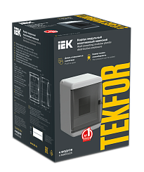 Бокс навесной IEK TEKFOR Mini КМПн-4 IP41 4 модуля белый TFM-KP73-N-04-41-K01-K01