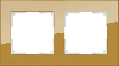 Рамка на 2 поста Werkel бронзовый  WL01-Frame-02