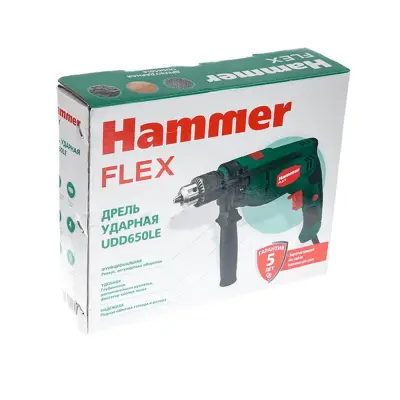 Дрель HAMMER 650Вт ударная UDD650LE