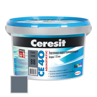 Затирка цементная Ceresit CE40 №88 темно-синий 2кг 1297277