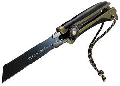 Нож универсальный OLFA WORKS FK1 FIELD KNIFE со сменным серрейторным лезвием OW-FK1-OD