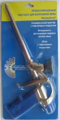 Пистолет МАСТЕРАЛМАЗ для монтажной пены шток тефлон 10509203
