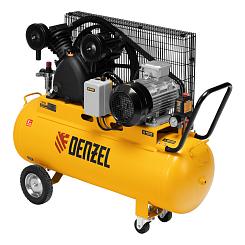 Компрессор воздушный Denzel BCV 4000-T/100 4 кВт 100 литров 690 л/мин ременный привод 58117