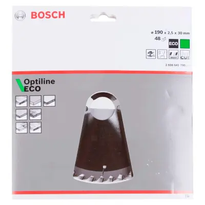 Диск пильный 190х30х48 BOSCH OPTILINE ECO 2608641790