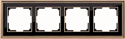 Рамка на 4 поста золоточерный WERKEL WL17-Frame-04