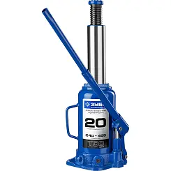 Домкрат гидравлический бутылочный ЗУБР ПРОФЕССИОНАЛ T50 20т 240x455мм