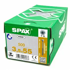 Саморез Spax 3.5х55 (500шт/уп) для массивных полов