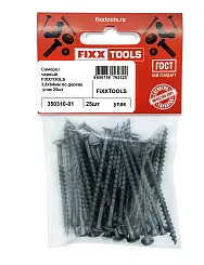 Саморез по дереву FIXXTOOLS 3,8х64мм черный упак 25шт