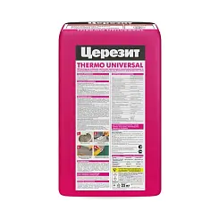 Клей для теплоизоляционных плит Ceresit Thermo Universal атмосфероустойчивый морозоустойчивый 25кг 1