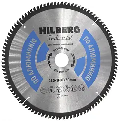 Диск пильный Hilberg INDUSTRIAL алюминий 250х30х2,8мм 100T HA250