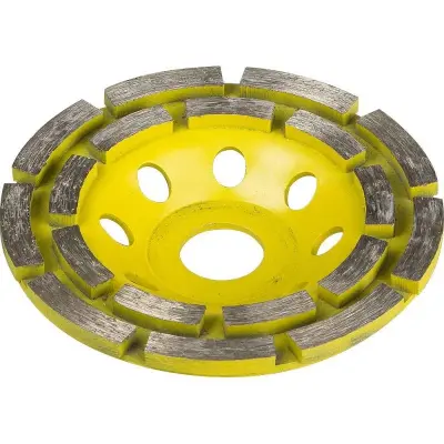 Чашка алмазная 125х22,2 сегментная двухрядная BIBER