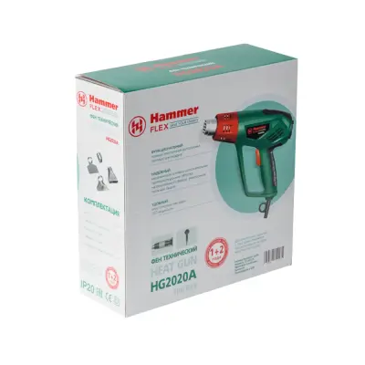 Фен технический HAMMER 2200 Bт, 50-600°С Flex HG2020A