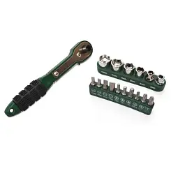 Набор с мини трещоткой GO TOOLS 1/4 17-предметов GQ-415