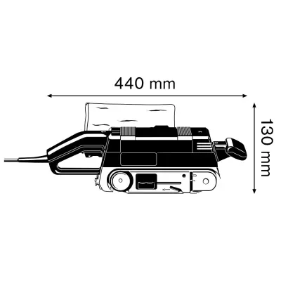 Шлифовальная ленточная машинка BOSCH 750Bт 72х533мм GBS 75 AE (0 601 274 708)