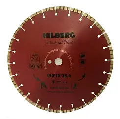 Диск алмазный Hilberg 350х25.4мм Industrial Hard Laser турбо-сегментный HI808
