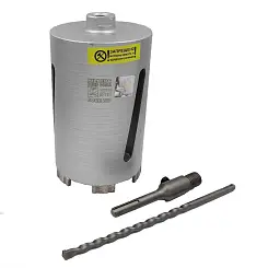 Коронка алмазная HILBERG laser deep drill по бетону 102мм HD310