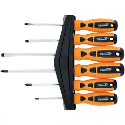 Набор отверток Sparta Point, CrV, двухкомпонентные рукоятки, 6 шт 11782