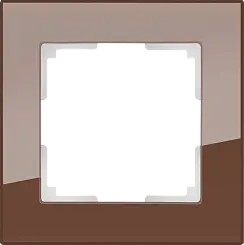 Рамка на 1 пост Werkel мокко  WL01-Frame-01