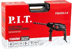 Перфоратор PBH28-C4 (3-реж.гор.1000Вт.3дж.SDS+ пласт.кейс,3 бура,зуб,макс.бур 28мм)
