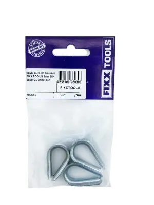Коуш оцинкованный FIXXTOOLS 6мм DIN 6899 упак 3шт