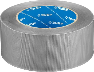 Клейкая лента "РЕФИЛ", ЗУБР Профессионал 12075-50-50 устойчивая к УФ. 50 мм х 50 м, серебристая