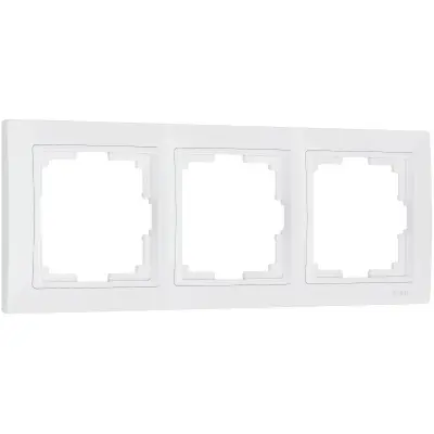 Рамка на 3 поста белый, basic WERKEL WL03-Frame-03