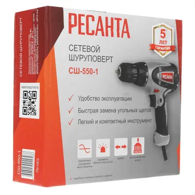 Сетевой шуруповерт СШ-550-1 Ресанта