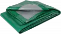 Тент укрывной OXISS 120г/м2 5х6м зеленый-серый