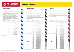 ЗУБР d=35 х 450/360 мм, HEX, сверло левиса по дереву 2947-450-35