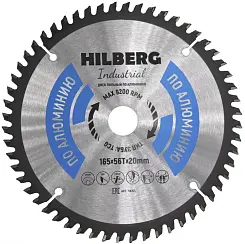 Диск пильный Hilberg INDUSTRIAL алюминий 165х20х2,2мм 56T HA165