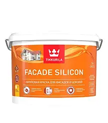 Краска для фасадов TIKKURILA FACADE SILICON база C 9л глубокоматовая 700011480