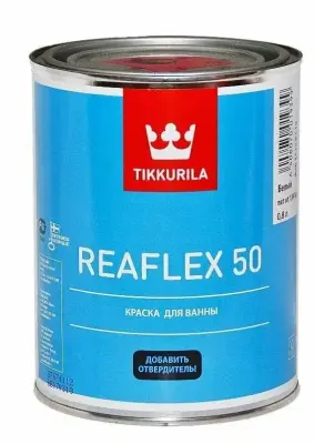 Эмаль для ванн TIKKURILA REAFLEX 50 0,8л двухкомпонентная высокоглянцевая белая 93015120310