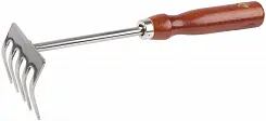 Грабельки GRINDA из нержавеющей стали с деревянной ручкой 250 мм 8-421149_z01