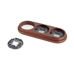 Рамка на 3 поста итальянский орех WERKEL WL15-frame-03